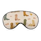 U.S.A Western Boots Sleep Eye Mask Cover Night Shade...