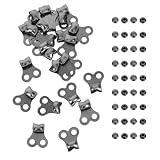 Beavorty 24pcs Boot Lace Hooks with Rivets Set, Metal...
