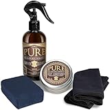 Leather Cleaner, Conditioner and Detailer Kit - Natural...