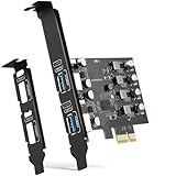 4 Ports USB PCIe Card (2X Type A - 2X USB C) PCI...