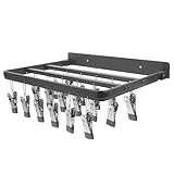 Abaodam Multifunctional Socks Hanger with 26 Clips,...