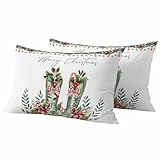 Lsrtoss Merry Christmas Outdoor Waterproof Pillow...