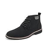 Men's Suede Chukka Boots, Lace-Up Ankle Boot, Casual...