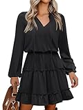 Caracilia Long Sleeve Dress for Women Fall 2025 Casual...