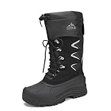 NORTIV 8 Men's Waterproof Winter Snow Boots Insulated...