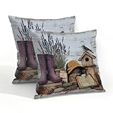 Fabpuro Outdoor Pillow Covers Waterproof Pillowcases...