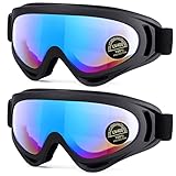 MAMBAOUT 2-Pack Snow Ski Goggles, Snowboard Goggles for...