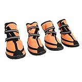 Focket Dog Boots, Non Slip Protectors Dog Shoes with...