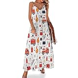 ZEYARUIBO Fire Fighting Sling Long Maxi Dresses...