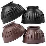 LeMieux Rubber Pull On Overreach Bell Boots - Brown -...