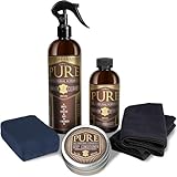 Leather Cleaner, Conditioner and Detailer Kit - Natural...