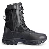 IODSON Men's Military Tactical Work Boots with Side...
