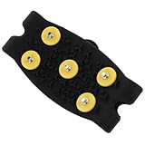 Ciieeo Outdoor 5-Tooth Silicone Ice Cleats Non-Slip...