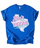Texas Shirts for Women Shes from Texas I Can Tell Retro...