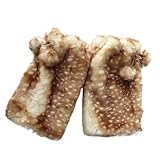 Deer Leg Warmers Faux Fur Winter Hat Leg Warmers...