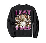 I Eat Turf Funny Goat Bootleg Graphic Style Retro 90s...
