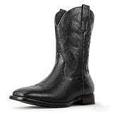 Mofri Cowboy Boots for Men Handmade Square Toe Western...