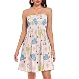 VIGTRO Cowboy Boots Cactus Flowers Hats Strapless Dress...