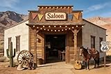 Vintage Western Saloon Photography Backdrop 12x8ft...