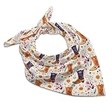 GZVGZV Silk Bandanas for Men Women - Floral Cowboy...