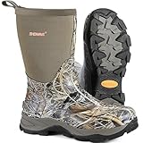 Showave Men's Rubber Boots Durable Waterproof Insulated...