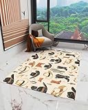 Western Cowboy Hat Boots Area Rug, Living Room &...