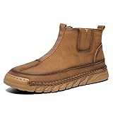 WUBENHUANSHOE Mens Genuine Leather Chelsea Boots...