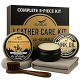Leather Boot Care Kit – Mink Oil, Saddle Soap for...