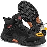 Ablanczoom Work Boots for Men Steel Toe - Construction...