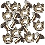 LALADEFIEE 100 Pcs Stainless Steel Non-Skid Snow Cleats...