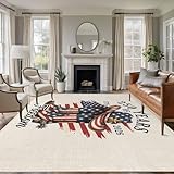 Large Area Rugs for Living Room Bedroom, American Flag...