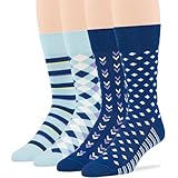 7BIGSTARS KINGDOM Men's Dress Socks Cotton - 4 pack-...