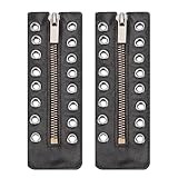 Boot Zipper, PU Leather 15.9x5.5cm 112g 2 Pieces 8...