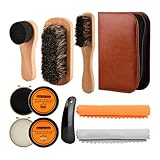 Mellisore 9PCS Shoe Shine Kit Shoe Care Kit with 3...
