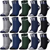 Bencailor 15 Pairs Mens Crew Socks Breathable Athletic...