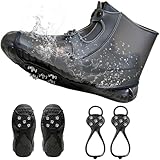 ARKFUSION 2 Pack Waterproof Shoe Covers with Ice Grips,...