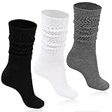 Moon Wood Women's Slouchy Socks for Boots, 3 Pairs...
