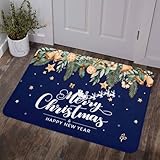 Navy Blue Christmas Door Mat 18' x 30' Indoor/Outdoor...