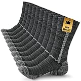 Heatuff Mens Cushion Crew Socks Athletic Work Moisture...