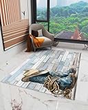 Western Cowboy Boots Hat Area Rug, Living Room &...