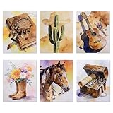 MOROBOR Vintage Western Cowboy Canvas Wall Art, Set of...