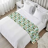 Saint Patrick's Day Bed Runners for Queen Size Bed,...