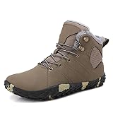 YXSoesh Winter Warm Wide Toe Barefoot Men Snow Boots...