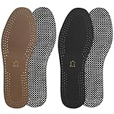 IWOWHERO Men’s 2 Pairs Leather Breathable Absorb...