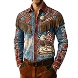Cowboy Shirts for Men Western Fringes 1776-2026 250...