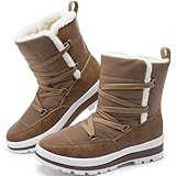 Rominz Women's Warm Waterproof Fur-Lined Winter Snow...