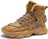 Men's Fashionable High-top Casual Boots Winter Warm...