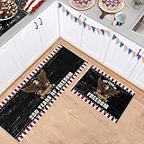 250 Years of Freedom 2 Pieces Non-Slip Kitchen Mat Set...
