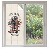 American Flag 250 Year Anniversary Window Privacy Film,...