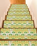 Cute Green Umbrella Stair Treads for Wooden Steps...